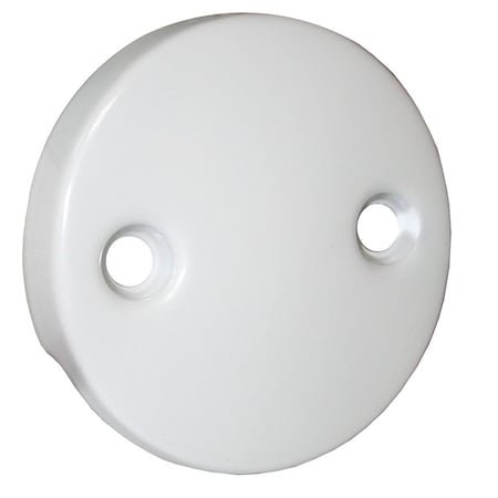 Jones Stephens Polar White Two-Hole Overflow Plate P3565PW